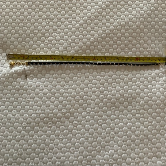 Juicy Couture black leather wrap gold studded bracelet with puff heart charm - Picture 4 of 7